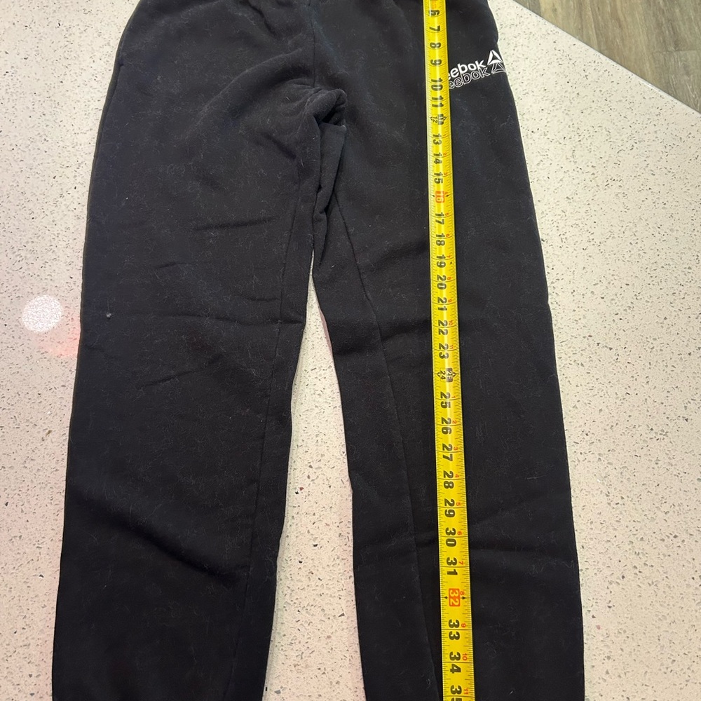 Reebok Kids Black Joggers with Logo